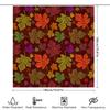 Colorful Leaves Shower Curtain Fall Decor for Bathroom 3D Printed Fabric Available in Multiple Sizes