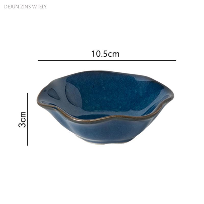 4-inch High-quality Ceramic Plate Creative Barbecue Seasoning Dish Dumpling Soy Sauce Dish Japanese Sushi Plate Kitchen Supplies
