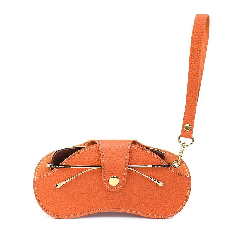 PU Leather Glasses Bag Fashion Portable Spectacle Case Sunglasses Storage Hanging Bag Glasses Case Protective Cover