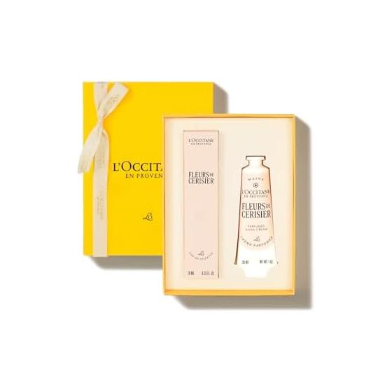L OCCITANE Fleur de Serie Sakura Eau de Toilette 10mL & Hand Cream 30mL Gift Set