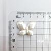 Textured Necklace Bracelet Jewelry Making Pendant ABS Imitation Pearls Butterfly Flower Loose Beads DIY For White Beads