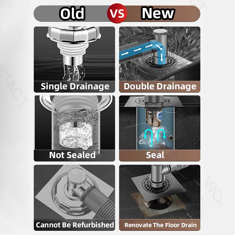 15x15 Washing Machine Floor Drain  Plumbing Sewer Drain Pipe Floor Drain Deodorant Core Plug Washing Machine Drain Cover Bed Bug