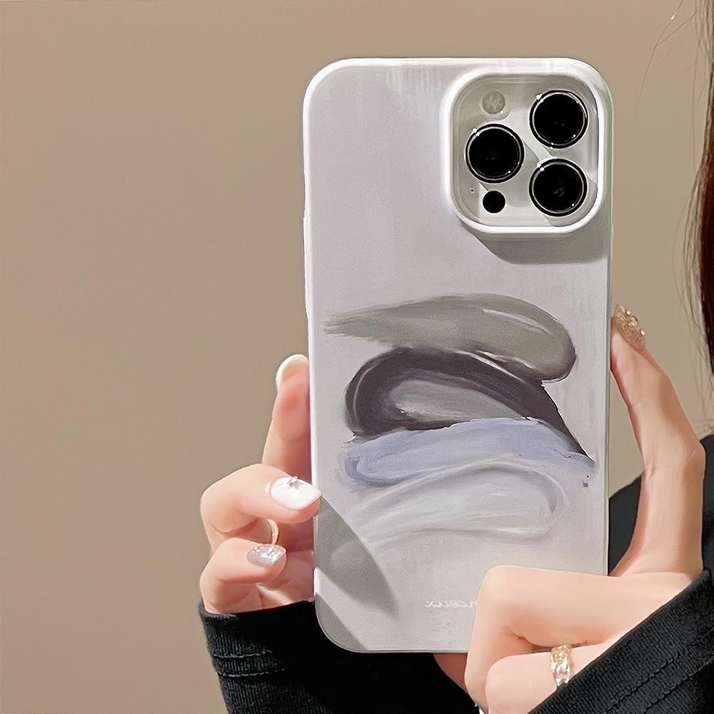 High-end Sense Ins Oil Painting Pigment 14promax Apple 15 Mobile Phone Case IPhone 16 Suitable for 11 Retro X Feilin