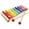 Rainbow Wooden Eight-Tone Xylophone & Tower Wiggle Worm Toy Set for Kids