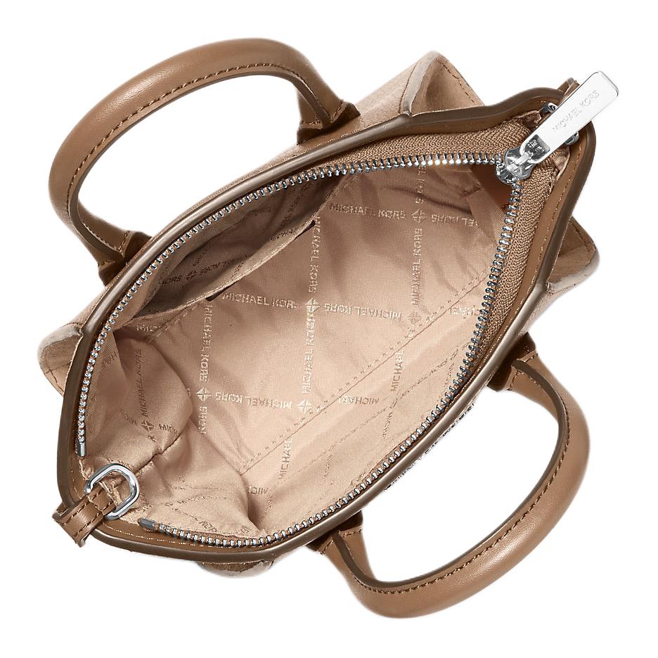 MICHAEL KORS Avril Leather Handbag Mini Womens Driftwood 35F4S4VC0L-DRIFTWOOD