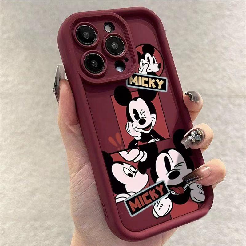 Mickey Apple-Compatible Phone Case for iPhone 12-17 Pro Max Series