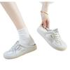 Baotou half slippers women's outer wear 2025 summer new casual one-pedal lazy shoes non-slip without heel little white shoes