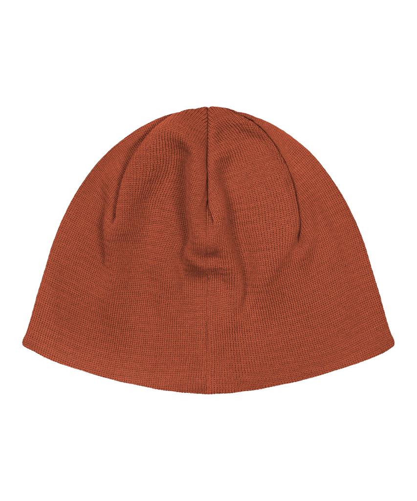 Nyuteib Red Sun Oversized Big Head Beanie - Brick