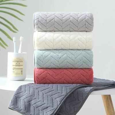 Thickened Coral Velvet Cotton Face Towel Increases Water Absorption Adult Bath Towel Soft Affinity Household Quick-Drying Towel