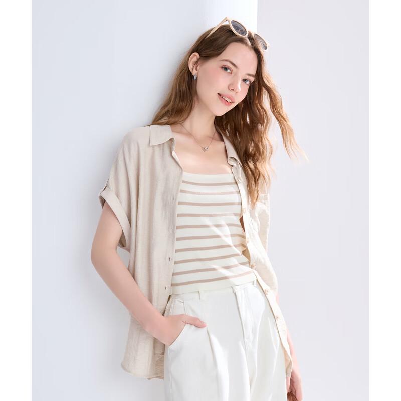 Betu Women's Casual Short Sleeve Shirt
