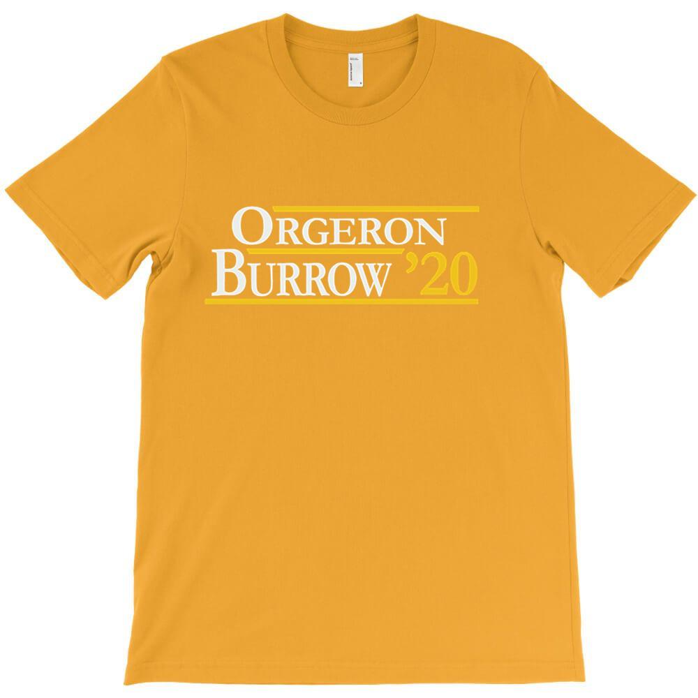 Orgeron und Burrow für Dunkles T-Shirt Günstig Mann Kurzarm Rundhalsausschnitt