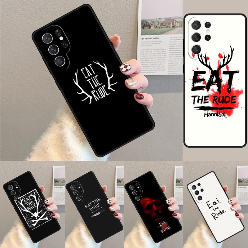 Hannibal Eat The Rude weiche Silikon-Handyhülle für Samsung Galaxy note 10 pro S26 S25 S24 S23 S22 S21 Plus S25Ultra Capa Cover