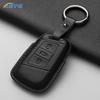 Leather Car Remote Key Case Cover Shell For Volkswagen Vw Magotan Passat B8 Golf For Skoda Superb A7 Key Chain Accessories