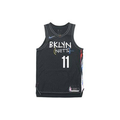 Nike Canotta da Basket Sportiva NBA Edizione Giocatore AU Brooklyn Nets Kyrie Irving 11 Nera da Uomo CN1572-012
