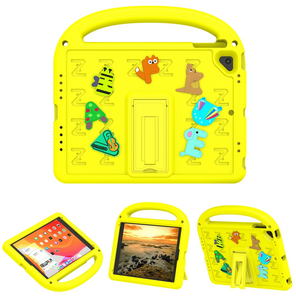 Kinder EVA Hülle für iPad 9.7 6. 5. Gen 9,7 Zoll A1822 A1823 A1893 A1954 Niedliche Cartoon Buchstaben Stoßfeste Tablet-Abdeckung