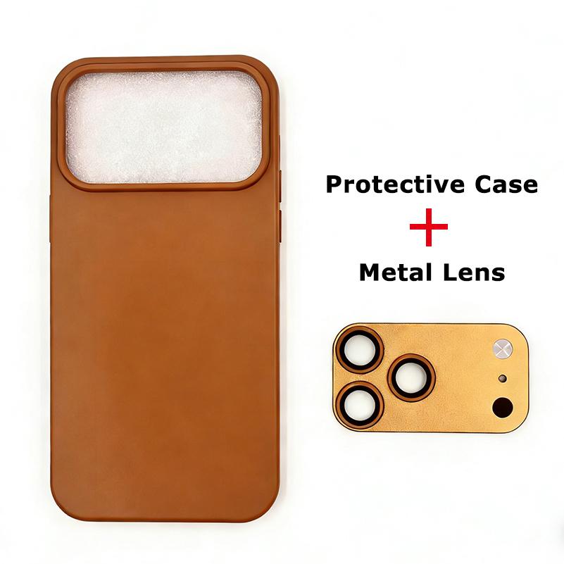 Metal HD Camera Protector and Phone Case for IPhone 15 14 13 Pro Max Transform 17 Pro 17 Pro Max Glass Alloy Lens Ring Protect Cap