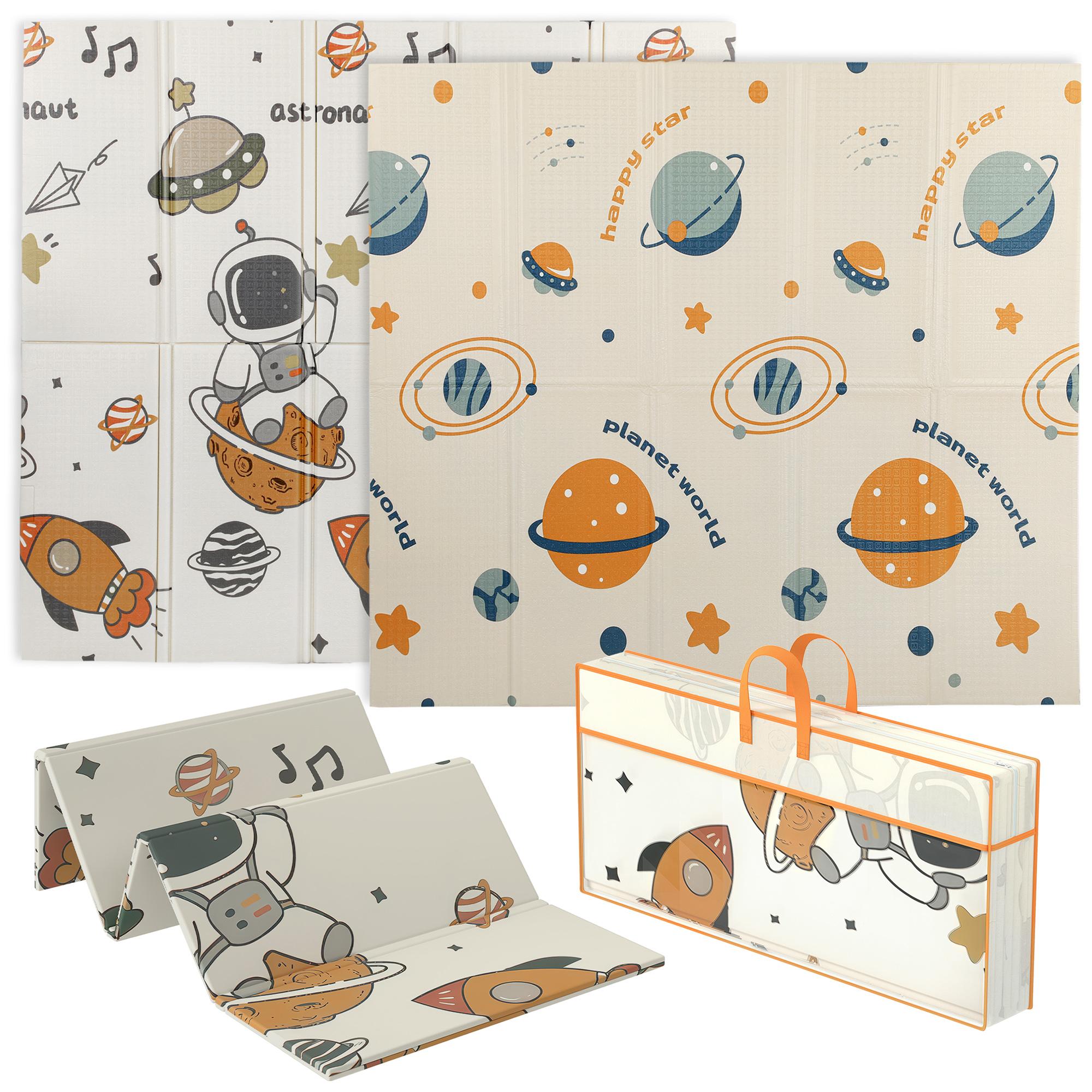 Baby Play Mat, Double Sideded Foldable