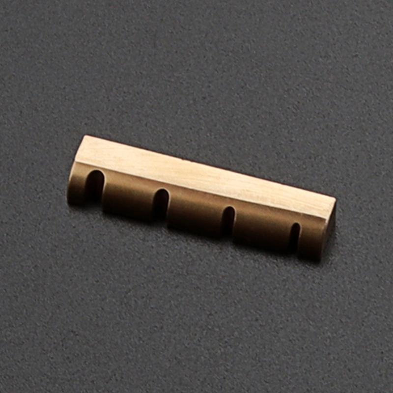 4 String Electric Bass Top Nut Replacement Bass Guitar Pre-Slotted Brass Nut