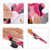 100pcs Special Fish Pattern Shape Self-Adhesive Nail Sculpting Trays