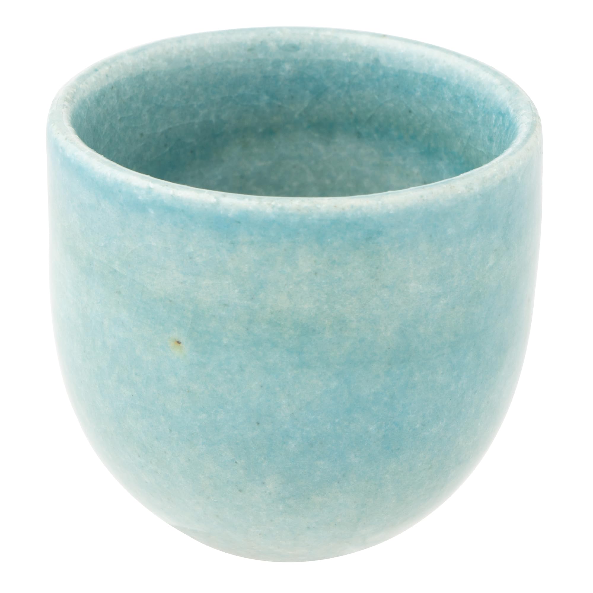 

Marui Seito Shigaraki Ware Hechimon Sake Cup, Approximately 5cm Diameter, Glossy Blue, MR-3-4307