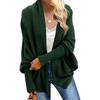 Women's Knitted Shawl Sweater Bat Sleeve Large Size Knitted Cardigan Sweater Coat
