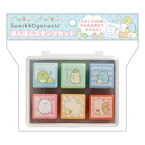 San-X Sumikko Gurashi Pom Pom Stamp Set B FT72803 H90×W105×D35mm