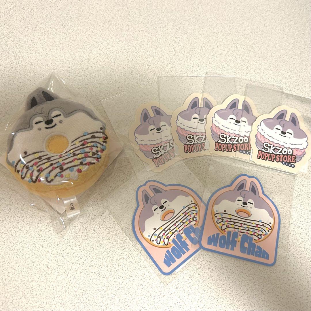 

[USED] StrayKids Online Lottery Donut Mirror Sticker Wolfchan