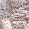 Small fresh A aerobic knitted double-layer yarn bed cover 4pcs set, skin-friendly small floral maternal and infant grade single bed cover