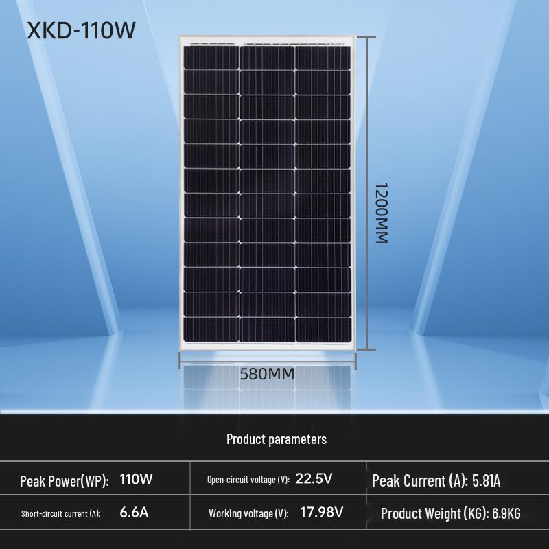 Brand New 200W Monocrystalline Solar Panel for 12V/24V Photovoltaic Power System - Free Shipping