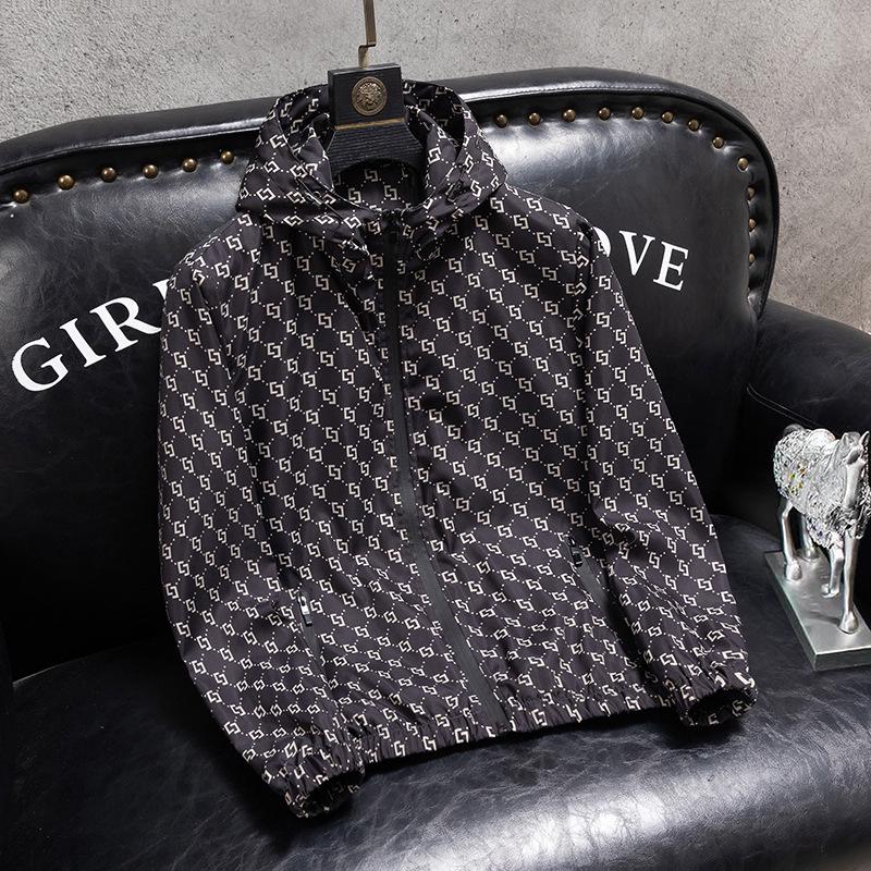 

Мужская повседневная куртка с капюшоном высокого класса, европейский стиль 2024 - тренд весна/осень M 70-90 jin