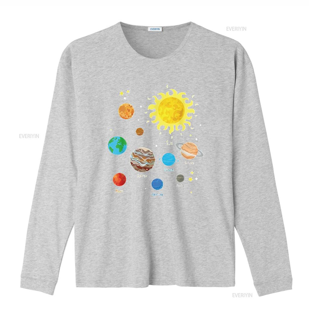 Mens Solar System Dwarf Planets Astronomy Lover Astronaut T Shirt Black 2XL Vintage Washed Versatile Soft Fashion Unisex