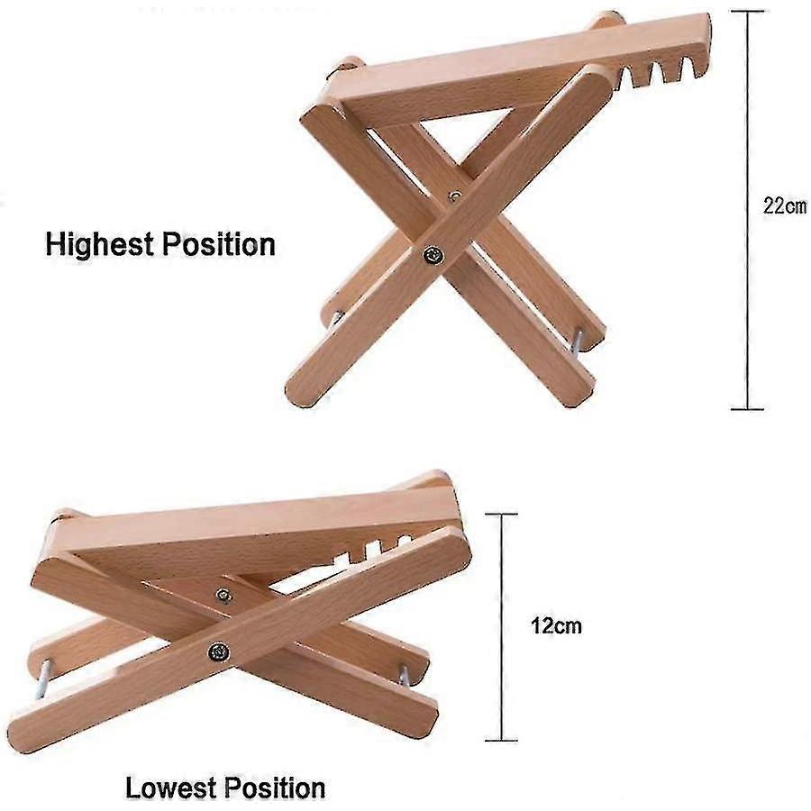 Guitar Footstool Made Of Wood. Classic Height-Adjustable Footrestbrand: Almi