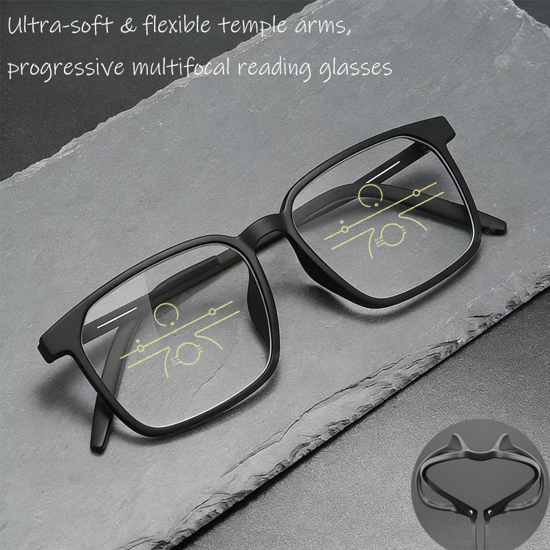 2026 Titanium Frame Progressive Multifocal Reading Glasses Unisex Anti-blue Light Presbyopia Eyewear Diopter 1.-0-4.0