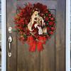 Christmas Wooden Hanging Sign Christmas Hanging Sign Sacred Xmas Wreath Decor for Front Door Window Wall
