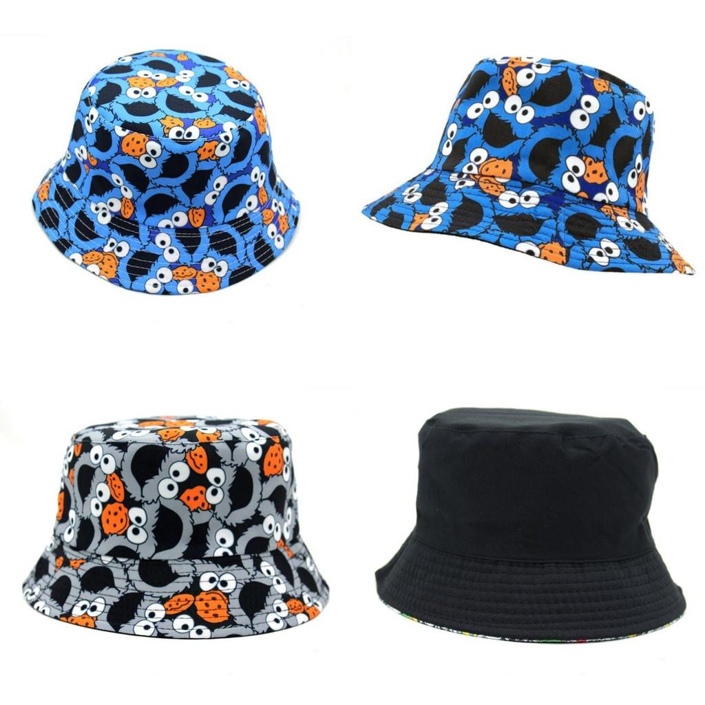 Stylish Sesame Street Bucket Cap For Men And Women Breathable And Durable
