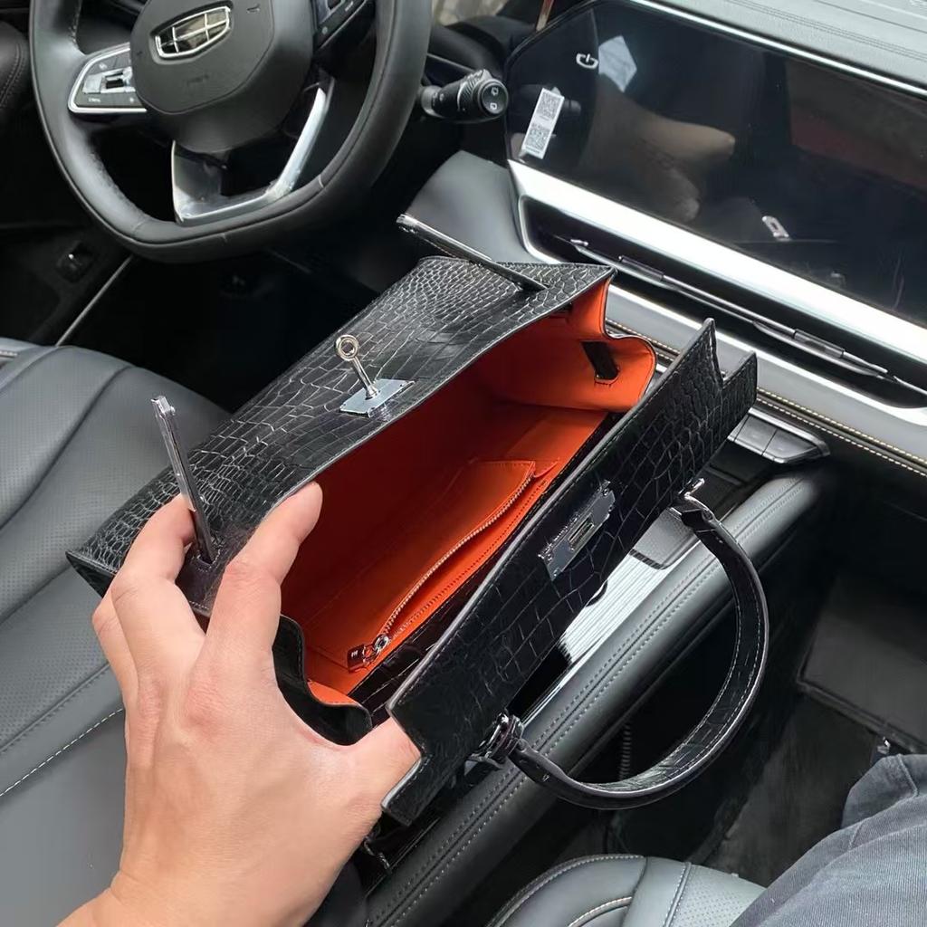 2025 Cross-border Bags Women's New Trendy Fashion Hand-held Small Square Bag Crocodile Pattern  Bag Shoulder Crossbody Bags