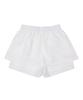 WHEN YOU MOVE Basic Elastic Skirt Shorts White