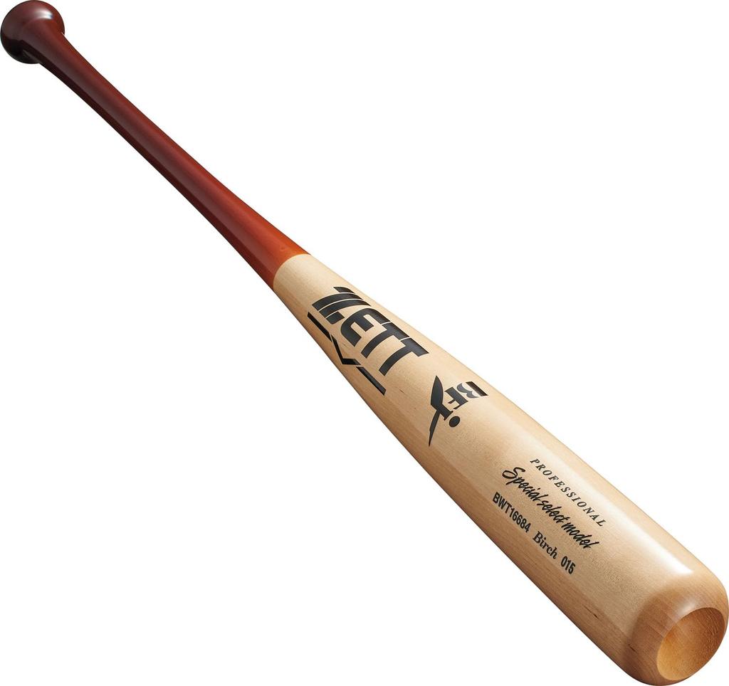 ZETT Hard Baseball Special Select Wood American 880g Light Dark X Natural Made In BWT16684 Bat, Model, (North Birch), 84cm, Average, (3712NA), Japan,