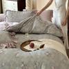 Cotton Bedding Four-piece Rose Printing Skin-friendly Breathable Comfortable Quilt Cover Bed Sheet Pillowcase Kit