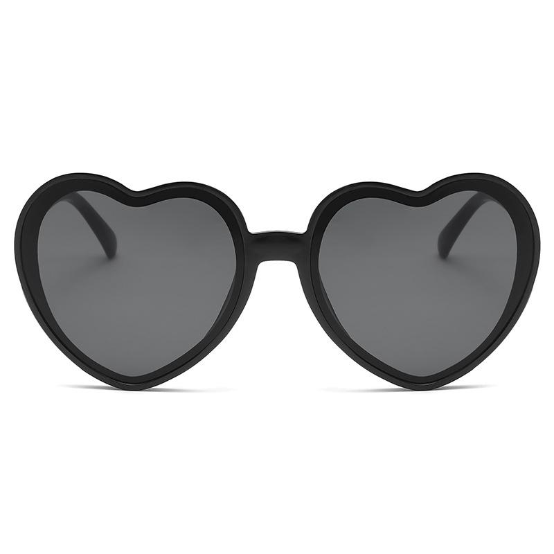 Trendy Fashion Heart Shaped Sunglasses Big Frame Sun Glasses UV400 Protection Unisex Eyewear for Wedding Bachelorette Party