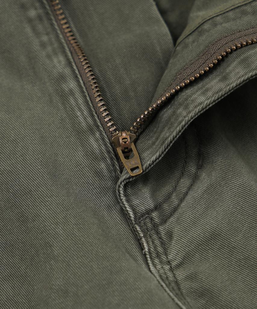 FRIZMWORKS Washed Cotton Zip Cargo Pants _ Olive