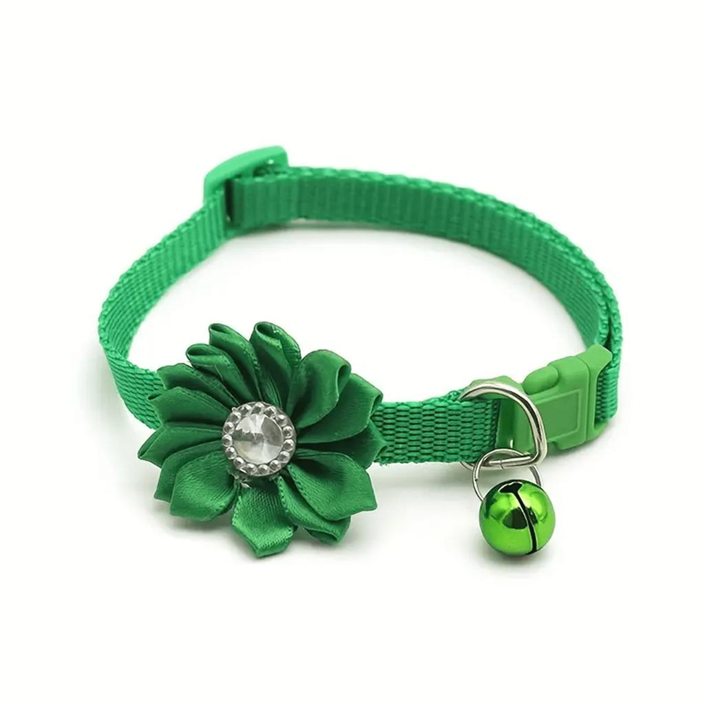 1pcs Adjustable Flower Dog Collar For Small, Medium, And Large Dogs And Cats - Stylish And Comfortable Pet Accessory