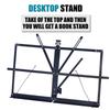 Music Stand 2 In 1 Dual Use Folding Sheet Music Stand Desktop Book Stand Portable and Lightweight