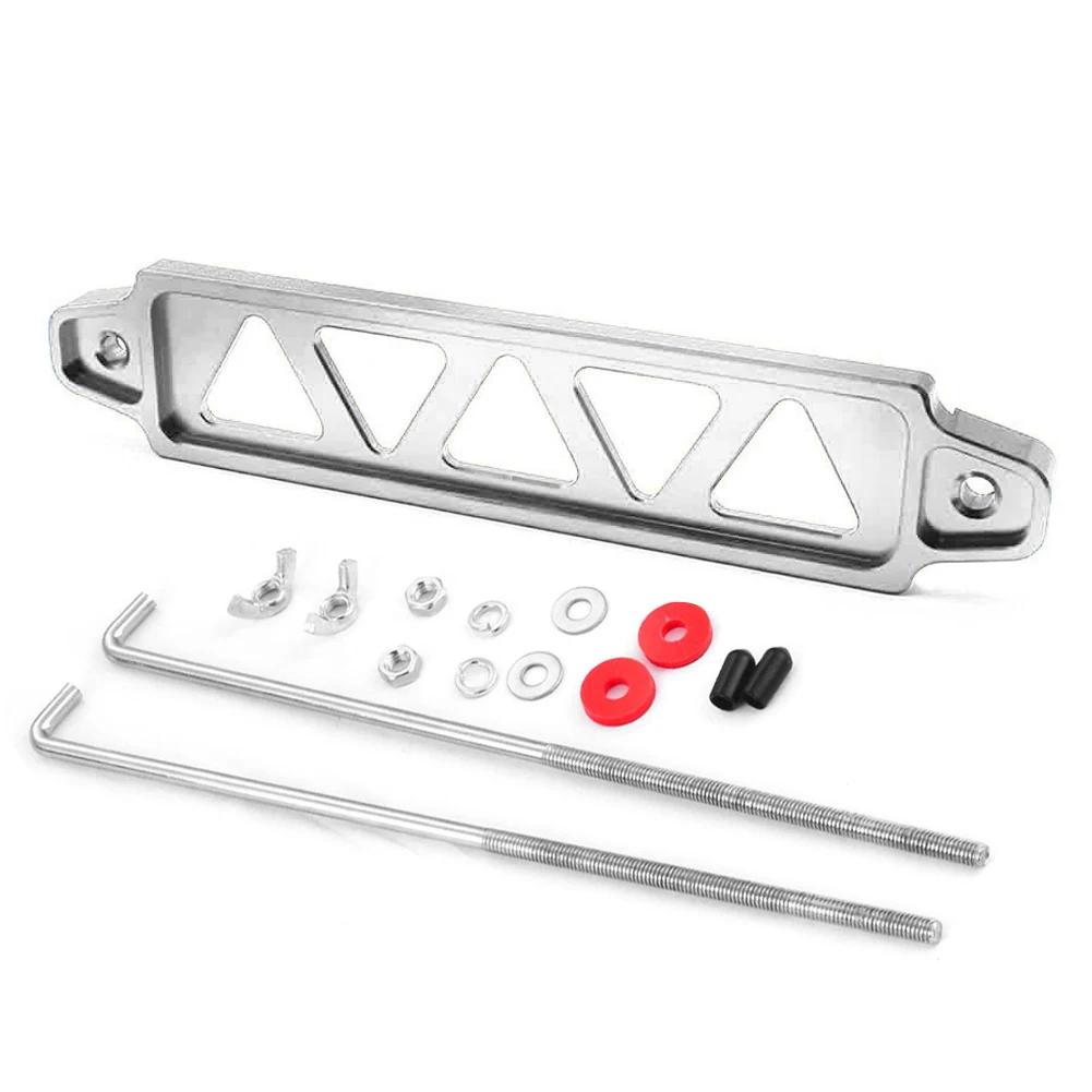 218mm/190mm Aluminum Alloy Battery Auto Battery Tie Down Mount Holder Bracket Brace Bar for Honda Civic EK EG Universal