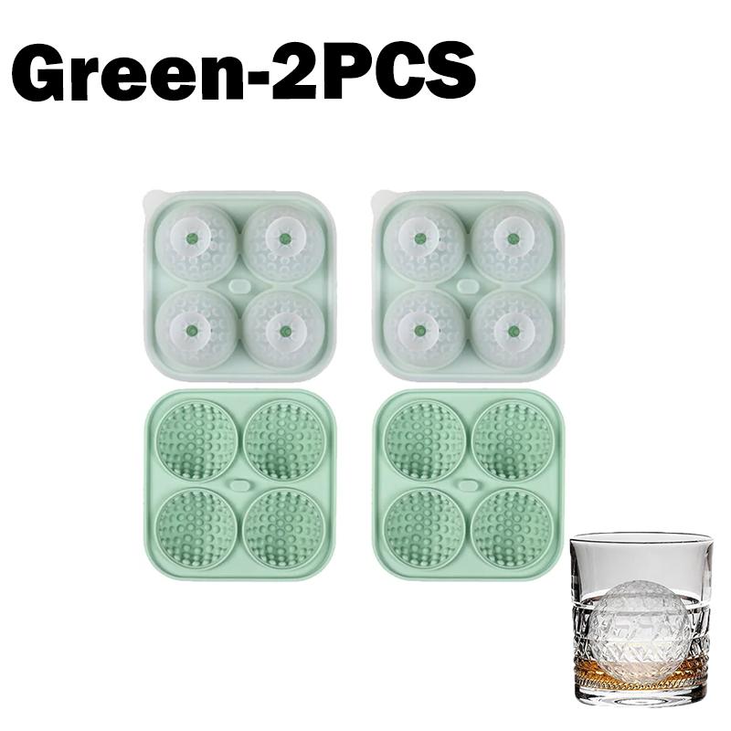 Big Golf Ice Ball Maker Large Silicone Ice Cube Tray With Lid Ice Mold For Whiskey Bourbon Cocktails Drinks Home Bar Accessories