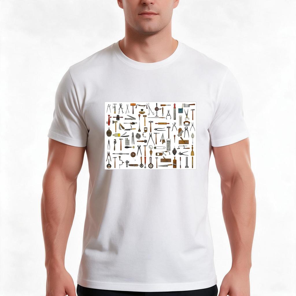 Tools And Utensils Good Old Days Tshirt Summer Casual Cotton Tee Oversized Streetwear Tops Vintage Graphic Print