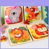 Childrens Wooden 3d Animal Traffic Puzzle With Educational Design For Early Learning