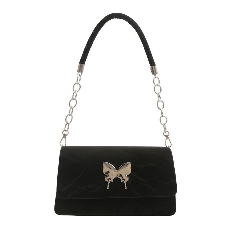 Trendy Butterfly Element Pu Leather Shoulder Bag For Women Spring Summer 2024