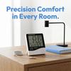 Hanging Desktop Table Clocks LCD Display Dual Temp Digital Humidity Monitor  Indoor Outdoor
