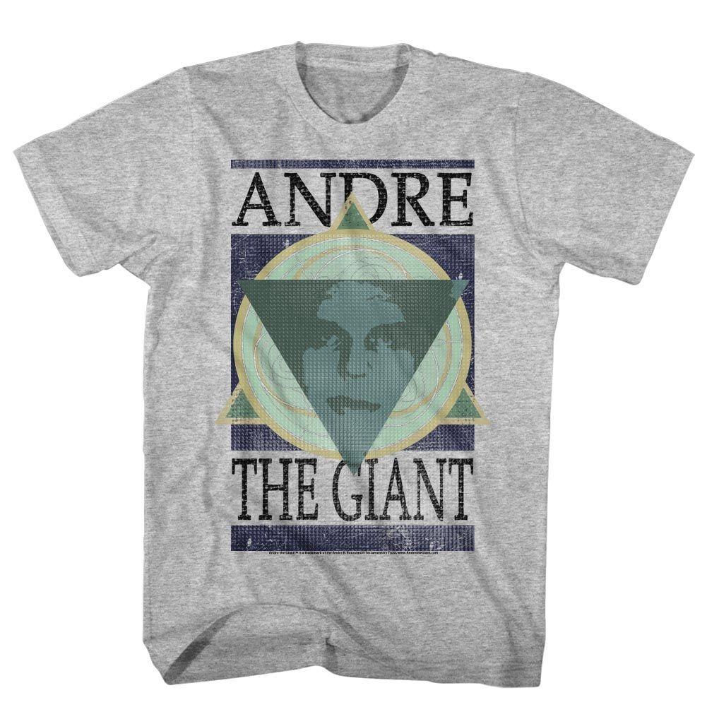 Andre The Giant - Andre Geometrický - Krátký rukáv - Heather - Dospělý - Tričko
